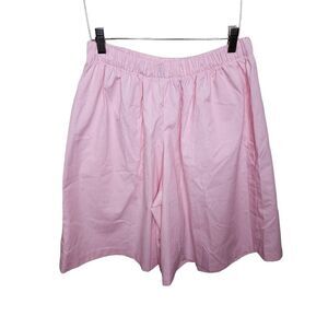 Vintage 80s Jantzen Sport Baggy Shorts Womens Size L Pink White Stripe